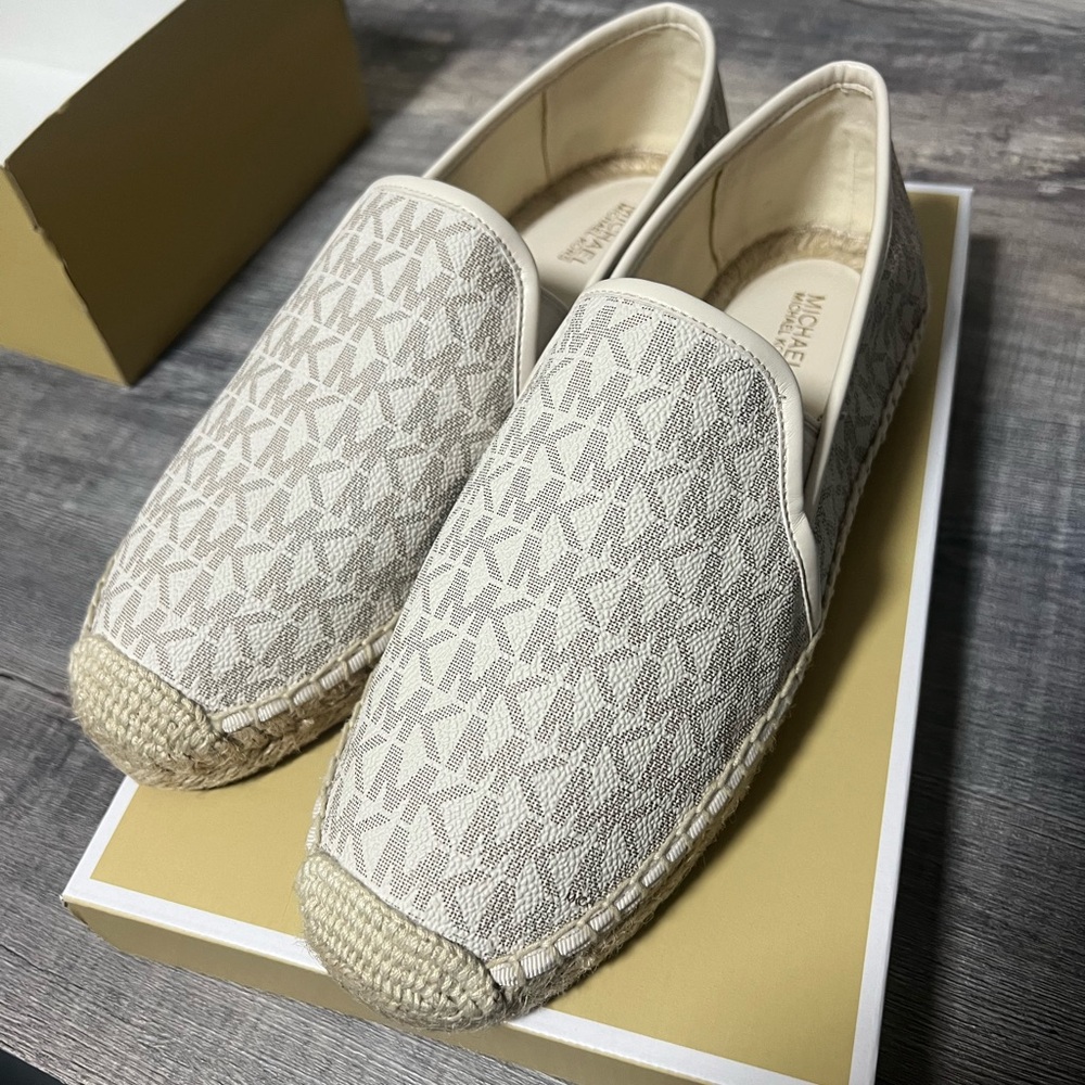 Michael Kors Cream Espadrille Slip-Ons - Picture 2 of 2